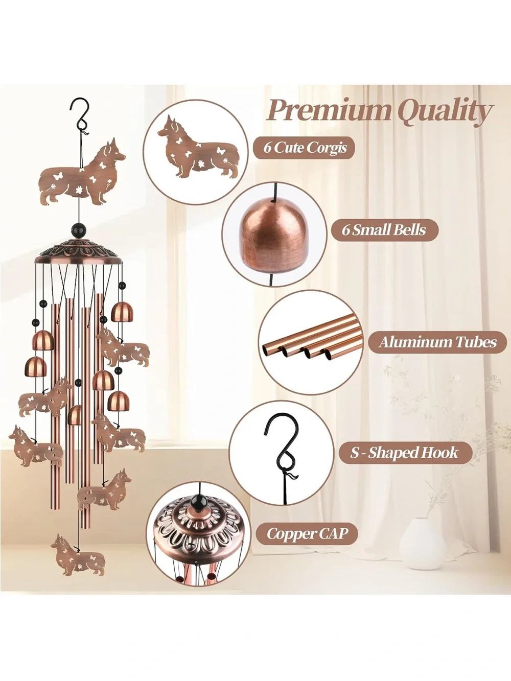 Dog Wind Chime - Decorative Home Decor